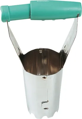Zdjęcie produktu dla Greenmill GR6941 Sadzarka do cebulek kwiatowych z regulowaną głowicą roboczą - wysokiej jakości stal chromowana, z plastikowym uchwytem, narzędzie ogrodowe