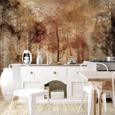 Produktbild von Vlies Fototapete - Lost in the woods 450x315 cm Blumen b-A-10026-a-a