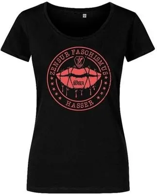 Produktbild von Philipp Burger - ZensurFH, Girl-Shirt (black) XXL