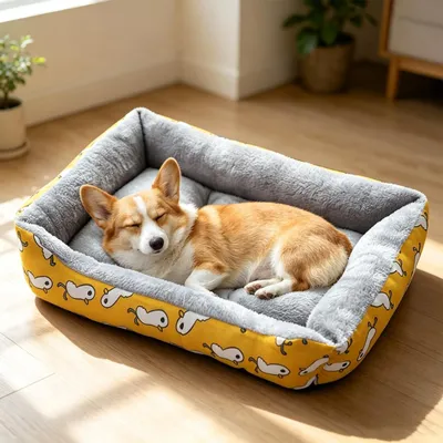 Image de Lit orthopédique pour chiens avec housse lavable