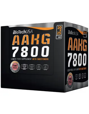 Obrázok produktu pre BioTech USA AAKG 7800 20 x 25 ml ruov grapefruit / Arginn / Tekut l-arginn alfa ketoglutart so sladidlom