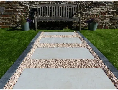 Produktbild von Trittplatte Betonfarbe Elfenbein - 1 Fliese
