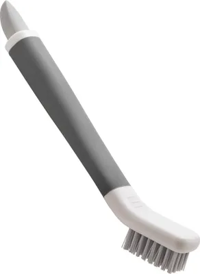Image de metaltex 297606000 metaltex brosse à joints et grattoir 2-en-1, blanc / gris