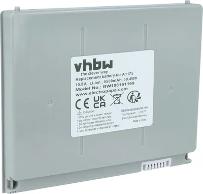 Produktbild von vhbw Akku kompatibel mit Apple Macbook Pro 15" MA896*, 15.4", 15" MB133B/A, 15" MA610, 15" MA895*/A, 15" MA609 Notebook (5500 mAh, 10,8 V, Li-Ion)
