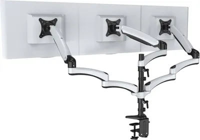 Immagine prodotto di Monitorarm - Supporto triplo per 3 monitor da 15 a 27 pollici con standard VESA 75/100 - Modello FY138DW