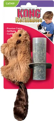 Produktbild von KONG Katzenspielzeug KONG Refillable Catnip Biber 10 cm