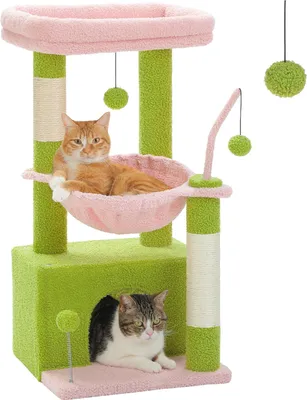 Image de Arbre à chat cactus, Hamac confortable, Arbre à chat robuste, AMT0211PK, M