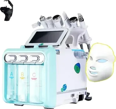 Image de appareil d'hydrodermabrasion faciale 7 en 1, rajeunissement de la peau, traitement hydratant, EU-STECKER