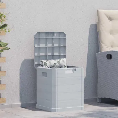 Produktbild von Möbel Garten-Aufbewahrungsbox 90 L Hellgrau - Gartenboxen &58267
