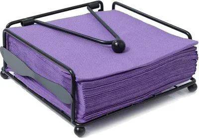 Obrázek produktu pro Držák na papírové ručníky 17 x 18 cm, černý, s pojistkou – držák na papírové ručníky