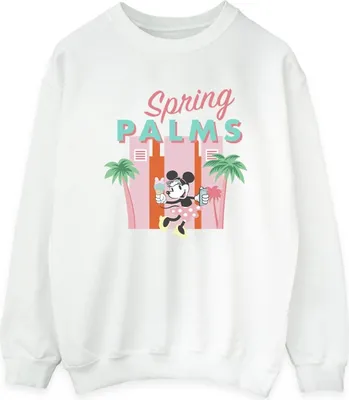 Produktbild von Disney - "Spring Palms" Sweatshirt für Damen BI28702 (M) (Weiß)