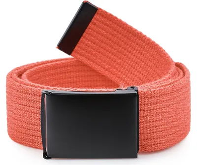 Image de Ceinture pour homme Ladeheid en tissu P10 (orange-noir, 120 cm (longueur totale 130 cm))