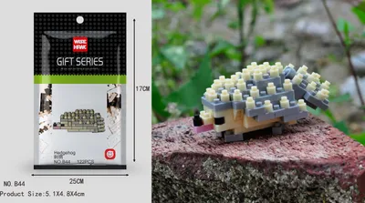 Produktbild von Igel Figur Bausteine Modell LNO Micro-Bricks