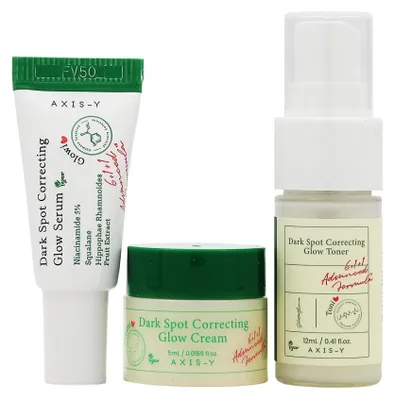 Produktbild von AXIS-Y The Mini Glow Trio SET ( Toner 12 ml+ Serum 5 ml+ Creme 5 ml)