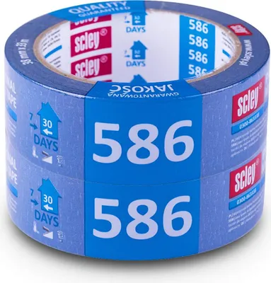 Produktbild von Scley 2 Stk. Malerkrepp/Kreppband 38 mm x 33 m Serie 586, reißfestes Papier-Abkl
