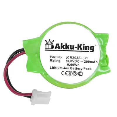Produktbild von Backup, CMOS Knopfzelle kompatibel mit Sony CR2032-LC1 - Li-Ion 200mAh - für Playstation 3, PS3
