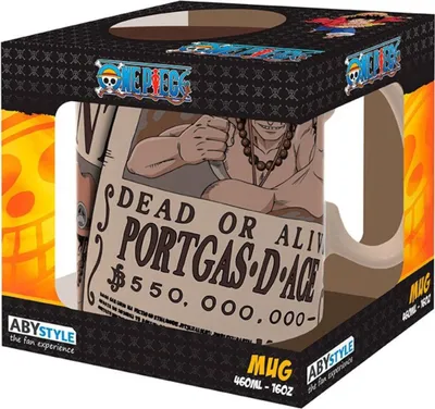 Produktbild von ONE PIECE - Mug - 460ml - Wanted Ace - cardboard box