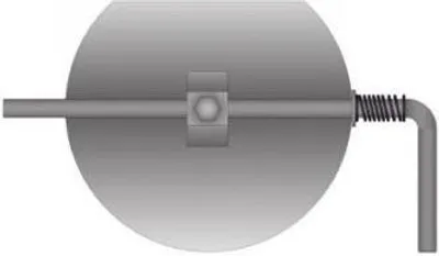 Produktbild von TermaTech Drosselklappe 120 mm Rauchrohr unlackiert Edelstahl 12-512