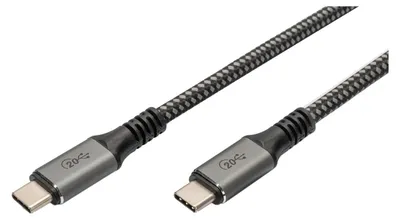 Produktbild von DIGITUS USB 4.0 Typ-C Kabel 3m AL-Geh. PP braid 4K/60Hz PD3.0