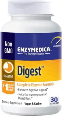 Obrázok produktu pre Enzymedica Digest, tráviace enzýmy, 30 kapsúl