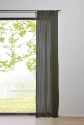 Produktbild von Schlaufenschal Pure Blickdicht Gardinen Vorhänge 1er Set Farbe: Grau, Größe: 135x245 cm