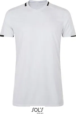 Immagine prodotto di SOLs Teamsport 01717 | Camicia classica a contrasto da uomo / Poliestere traspirante - Colore: Bianco/Nero - Taglia: XL