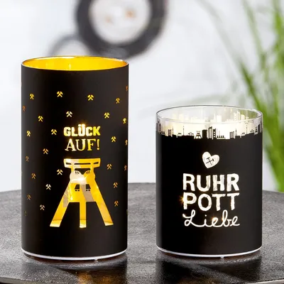Produktbild von Gilde Glas LED-Leuchter "Glück Auf" 40448