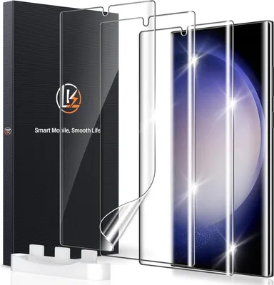 Immagine prodotto di Samsung Galaxy S23 ultra pellicola protettiva 3 pezzi 4D Fingerprint HD ClearTransparent