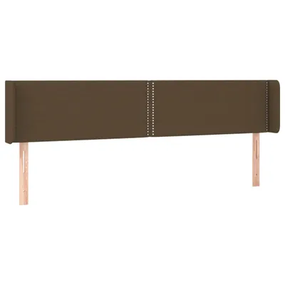 Produktbild von vidaXL Kopfteil mit Ohren Dunkelbraun 183x16x78/88 cm Stoff