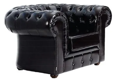Produktbild von Sofa Chesterfield Design Sessel Couch Polster Luxus LederCouchen 1 Sitzer