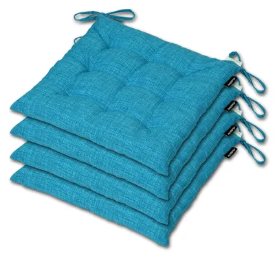 Produktbild von AMPO komplet poduszek na krzesło poduszki wiązane 35x35 4 szt