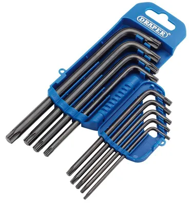 Produktbild von DRAPER Satz Torx®-Winkelschraubendreher lang 9-teilig