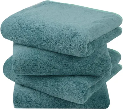 Obrázok produktu pre Mikrovláknový uterák na vlasy 40 x 76 cm, 4 kusy, zelený, na cesty