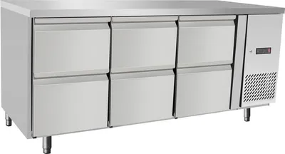 Produktbild von Kühltheke, mit 6 Schubladen, Arktic, 420L, 230V/400W, 1795x700x(H)879mm