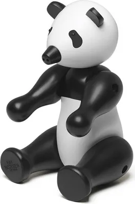 Produktbild von Kay Bojesen Holzfigur Panda klein schwarz/weiss