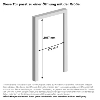 Produktbild von inova Loft-Glastür 709 x 1972 mm, DIN Links, 3 Felder Klarglas, Stahlrahmen Schwarz, Komplettset mit Zarge und Griffstange