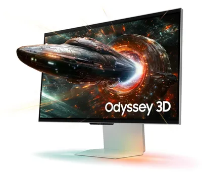Produktbild von Odyssey 3D S27FG904XU (68 cm (27 Zoll), silber, UltraHD/4K, IPS, FreeSync Premium, G-Sync komp., 3D, Edge Lighting, 165Hz Panel)