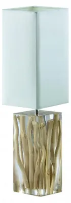 Produktbild von Tischlampe 'Bamboo' Nachttischlampe 13x13x49,2cm Tischleuchte Leseleuchte