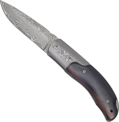 Produktbild von Haller Damast-Taschenmesser Ebenholzgriff Klappmesser Messer Geschenkbox 42972