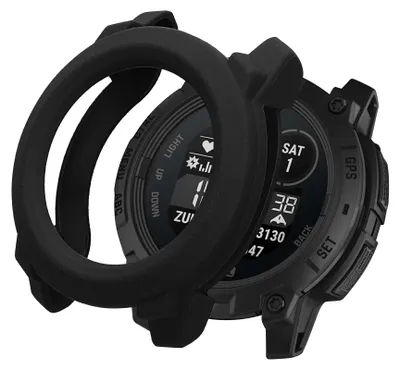 Produktbild von kwmobile Schutzhülle kompatibel mit Garmin Instinct 3 45mm Hülle - Fitness Tracker Case aus TPU - Soft Smartwatch Case Schwarz