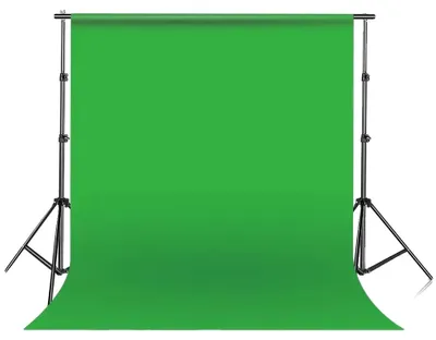 Immagine prodotto di Set di stativi per fondali fotografici, traversa regolabile, struttura leggera, 2000 x 3000 mm - b, verde standard - a