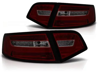 Produktbild von LED Lightbar Rückleuchten passend für Audi A6 C6 4F Limo Bj. 08-11 Rot/Smoke