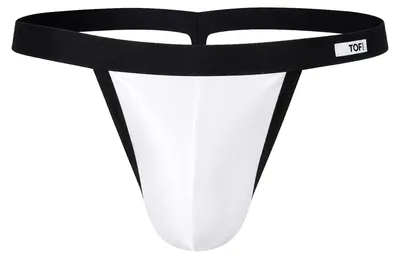 Zdjęcie produktu dla TOF Paris Mon Amour Microfiber Thong White - Größe XXL