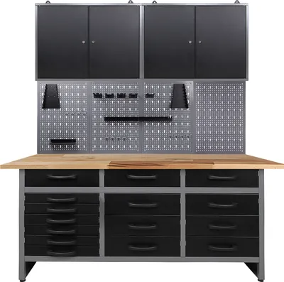 Produktbild von ONDIS24 Werkstatt Set Konny 160 cm 2 Schränke