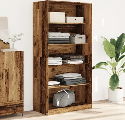 Produktbild von Möbel Kleiderschrank Altholz-Optik 100x50x200 cm Holzwerkstoff - Kleiderschränke 3307736