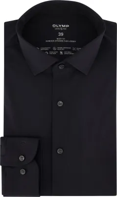 Produktbild von Olymp Level Five Hemd schwarz Jersey