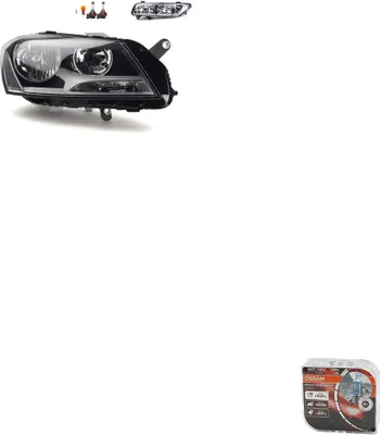 Obrázok produktu pre Reflektory + žiarovky Osram Night Breaker Laser, vhodné pre VW Passat, modely 36, výroba 08/10 - 12/14, čísla dielov: 3AB941006, 3AA941662G, 3AA941662B.
Johns