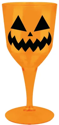 Productafbeelding van Halloween, griezelbeker, bloedrode, enge feestdecoratie, horrorbeker, vampirbeker, enge decoraties, griezelig design voor Halloweenfeest, kleur: oranje