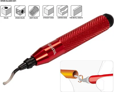 Produktbild von Entgrater Entgratwerkzeug Universal Yato Kantenschneider Schnellentgrater Handentgrater Aluminium inkl. 5 Klingen