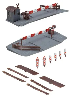 Immagine prodotto di Faller H0 120173 Kit barriera ferroviaria con passaggio a livello recintato 1:87